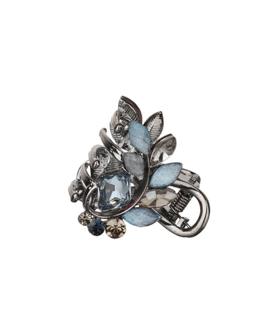 Sculpted Floral Stone Claw Clip | Stylika