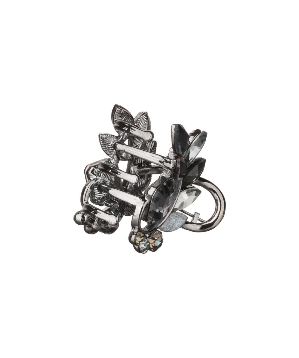 Sculpted Floral Stone Claw Clip | Stylika