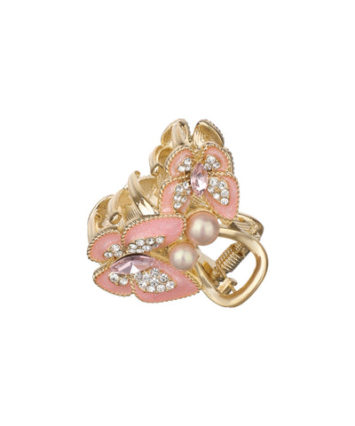 Ornate Floral Embellished Hair Claw Clip Design | Stylika