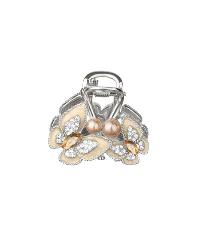 Ornate Floral Embellished Hair Claw Clip Design | Stylika