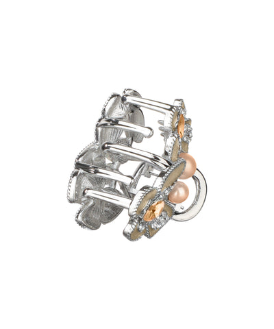 Ornate Floral Embellished Hair Claw Clip Design | Stylika