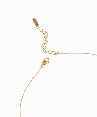 Gold pearl drop pendant necklace with delicate fine chain