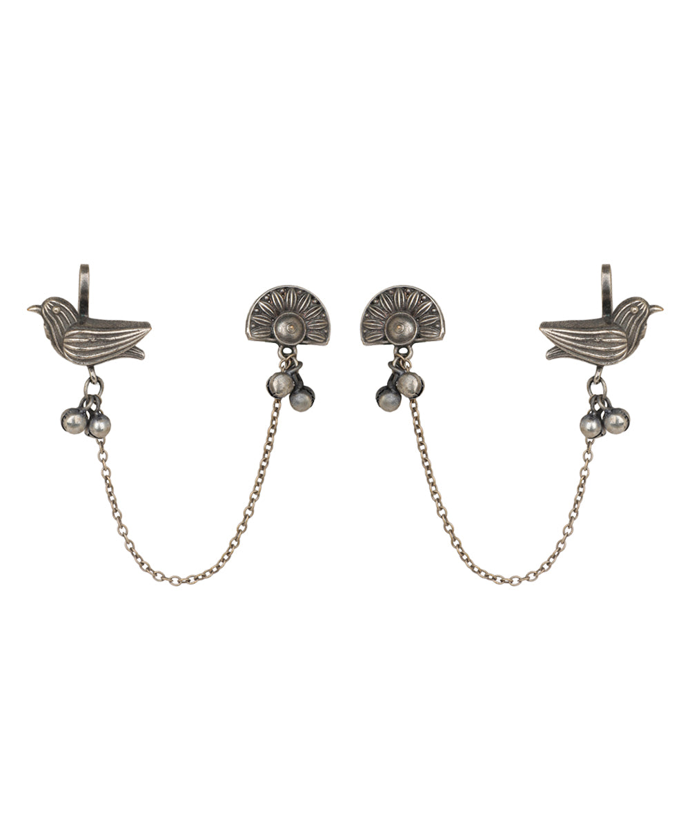Bird Chain Link Ear Cuffs | Stylika