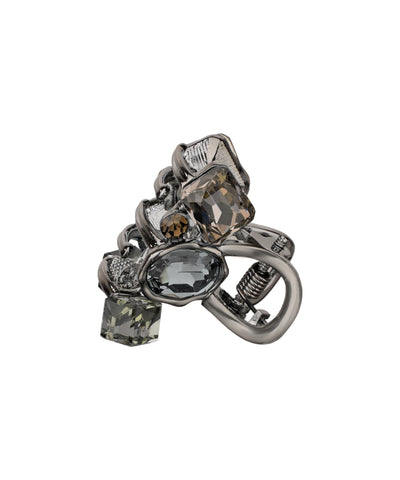 Bold Multi-Cut Stone Embellished Claw Clip | Stylika