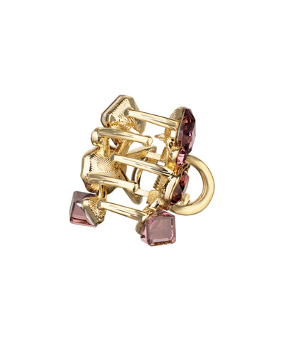 Bold Multi-Cut Stone Embellished Claw Clip | Stylika