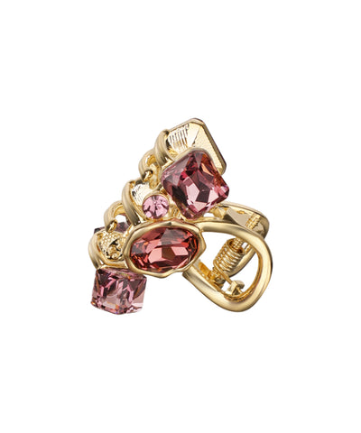 Bold Multi-Cut Stone Embellished Claw Clip | Stylika