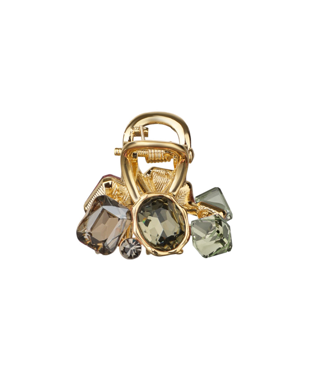 Bold Multi-Cut Stone Embellished Claw Clip | Stylika