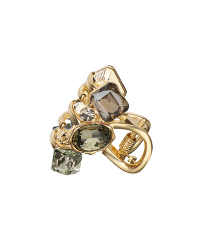Bold Multi-Cut Stone Embellished Claw Clip | Stylika