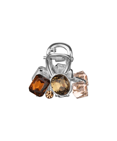 Bold Multi-Cut Stone Embellished Claw Clip | Stylika