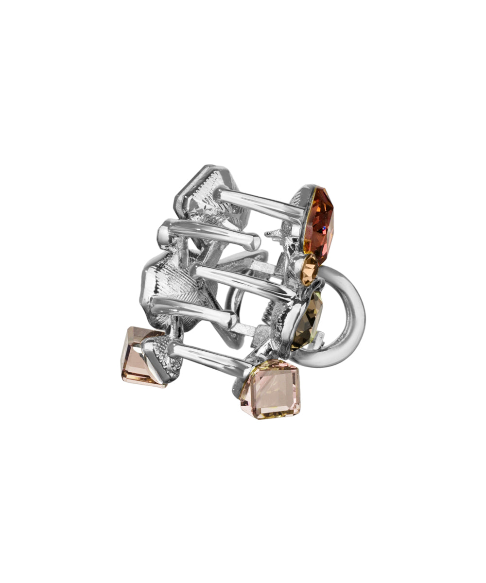 Bold Multi-Cut Stone Embellished Claw Clip | Stylika