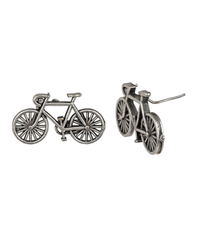 Bicycle Motif Stud Earrings for Everyday Wear | Stylika