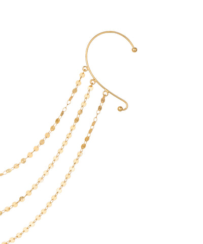 Minimalistic Ear Cuff Hair Chain | STYLIKA