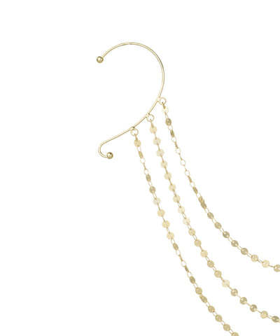 Minimalistic Ear Cuff Hair Chain | STYLIKA