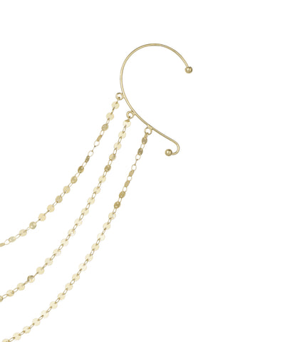 Minimalistic Ear Cuff Hair Chain | STYLIKA