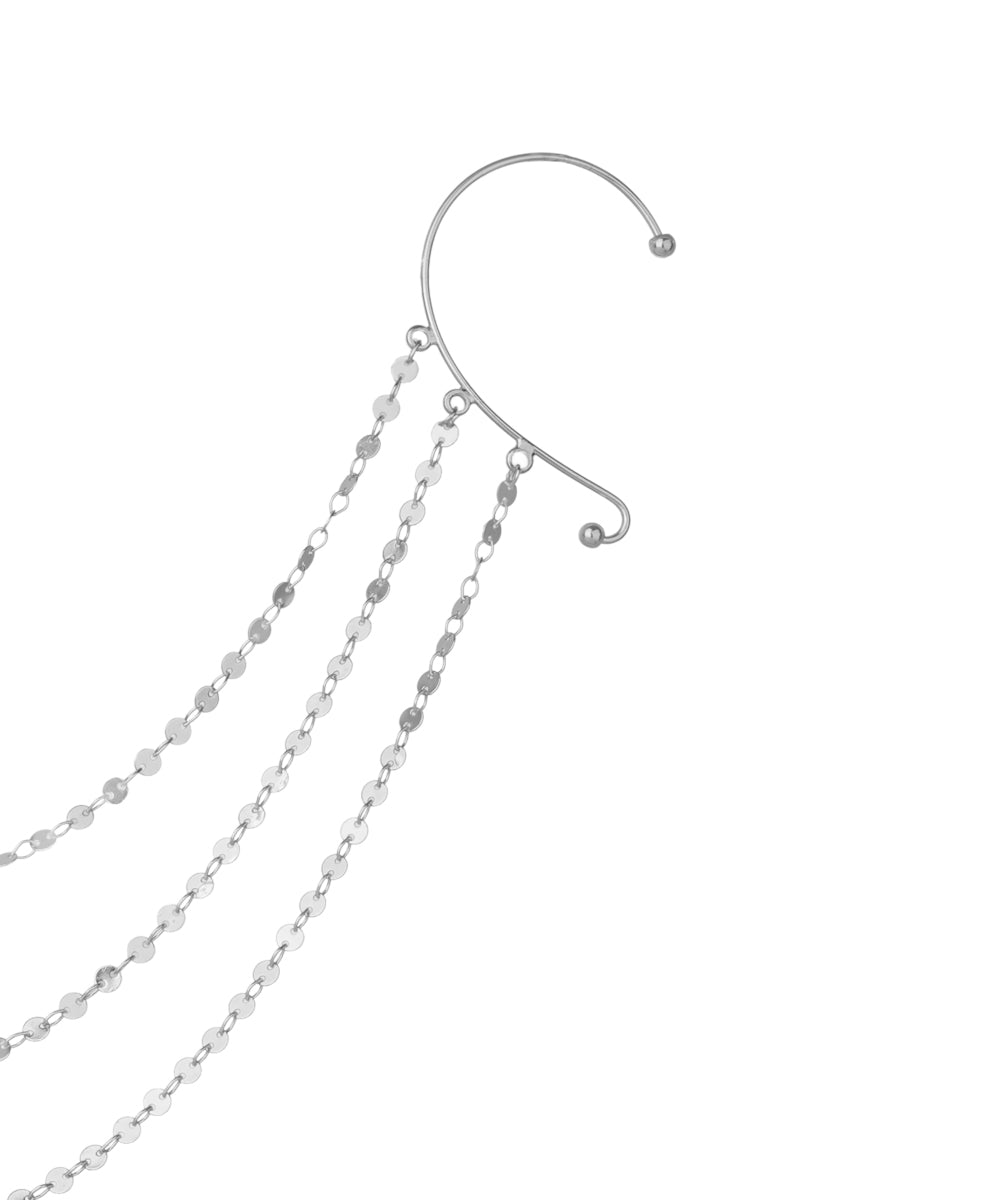 Minimalistic Ear Cuff Hair Chain | STYLIKA