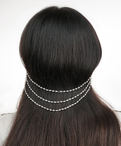 Delicate Strands Ear Cuff Hair Chain | STYLIKA