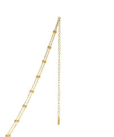 Delicate Beaded Double-Layer Waist Chain | Stylika
