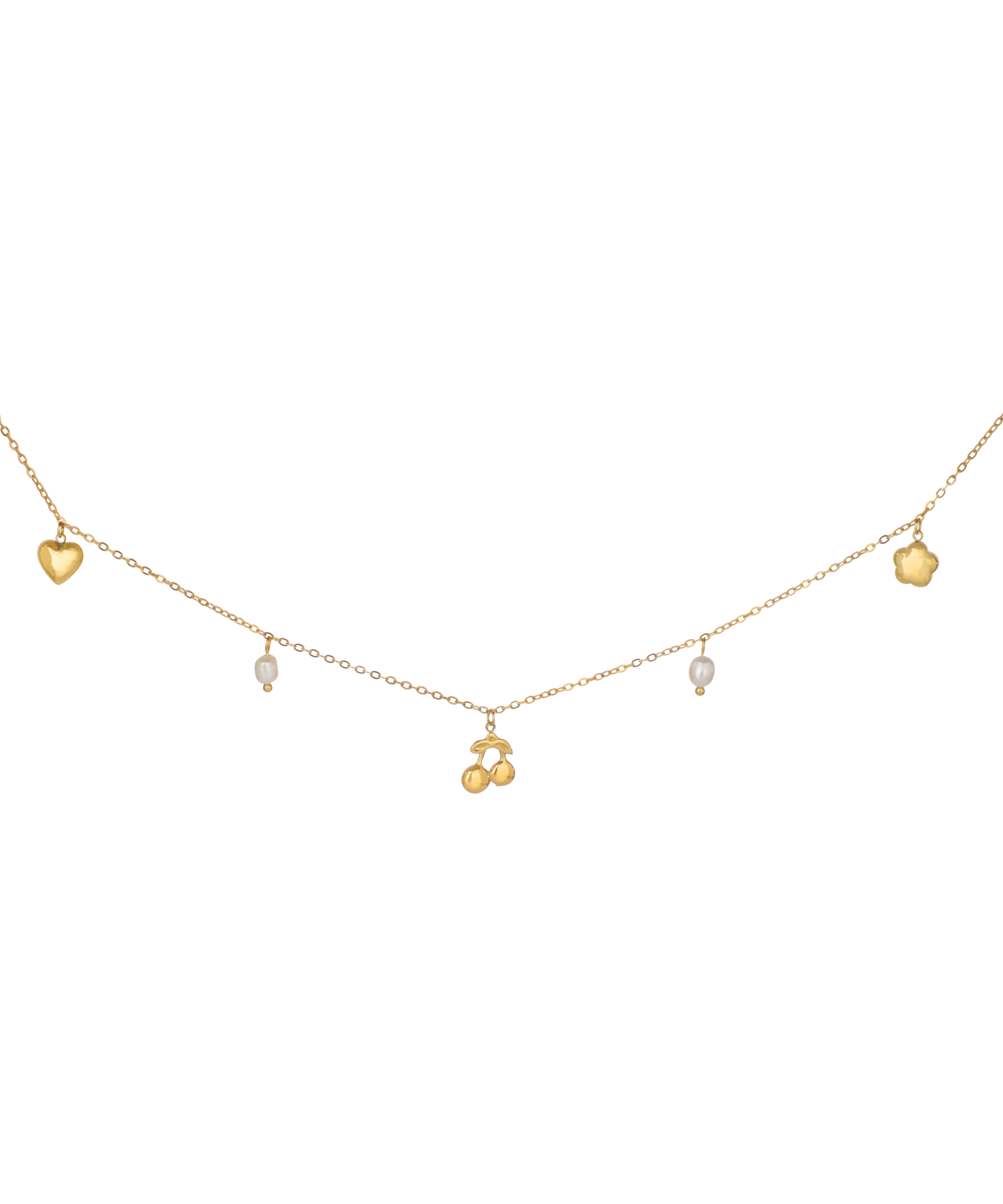 Heart & Charm Dangle Waist Chain | Stylika
