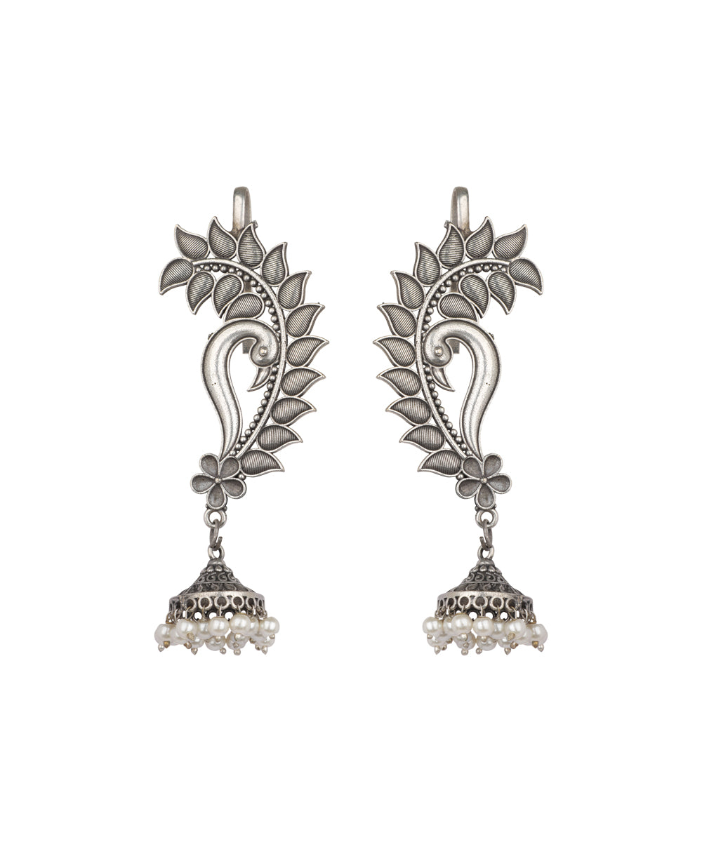 Peacock Motif Jhumka Drop Earrings | Stylika