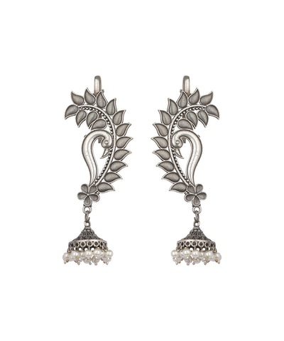 Peacock Motif Jhumka Drop Earrings | Stylika