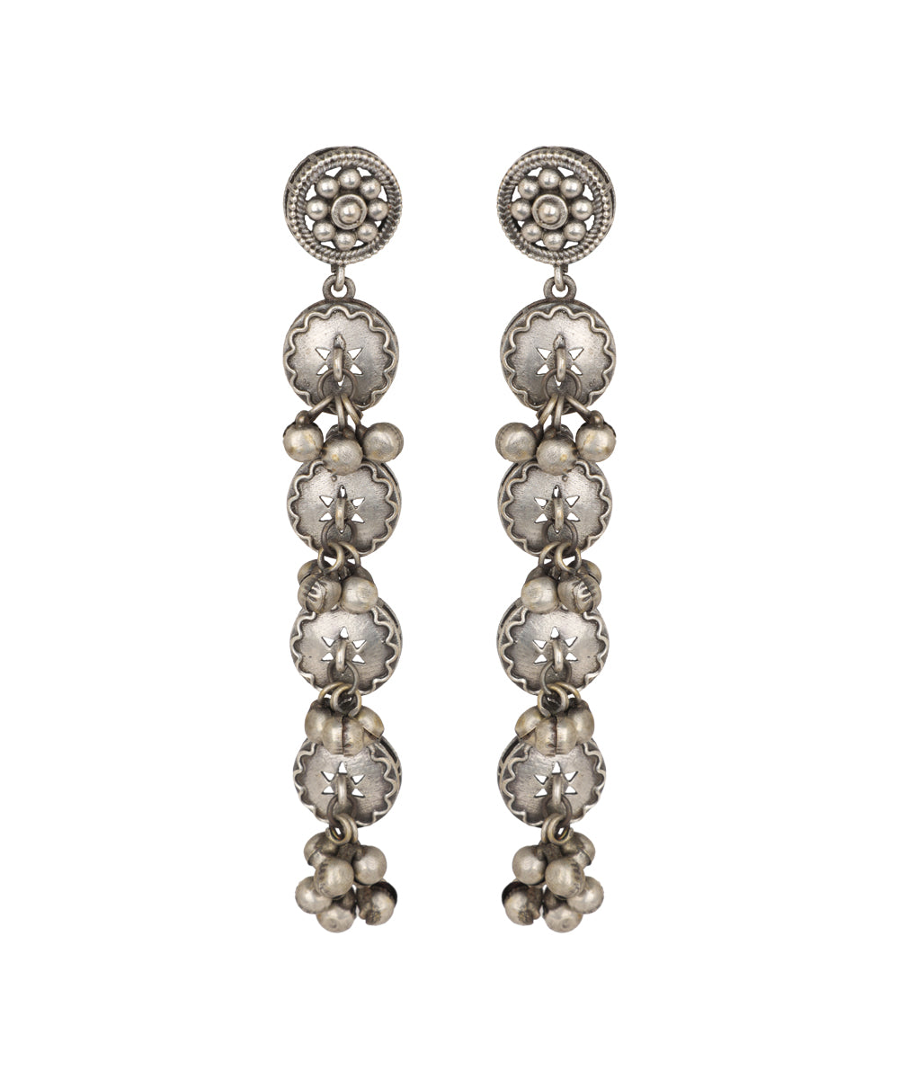 Tiered Disk Drop Ox Earrings | Stylika