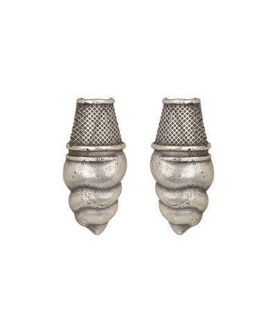 Textured Ice Cream Stud Ox Earrings | Stylika