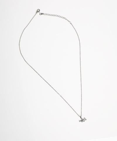 Gold-tone fish necklace with sleek and delicate chain