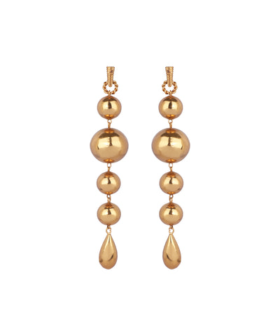 Graduated Ball and Teardrop Dangle Earrings | Stylika