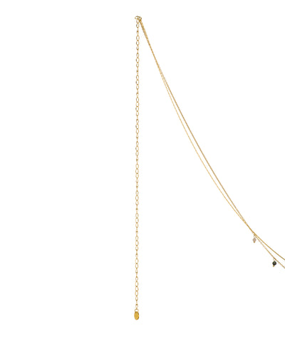 Delicate Layered Waist Chain with Colorful Drops | Stylika