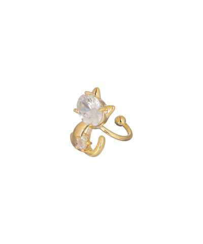 Cat Ear Cuff with Crystal-Style Detail | Stylika