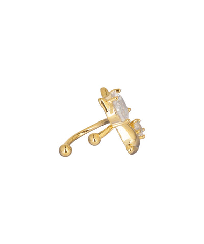 Cat Ear Cuff with Crystal-Style Detail | Stylika