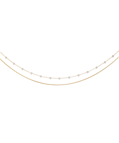 Minimal Layered Waist Chain with Beaded Detail | Stylika
