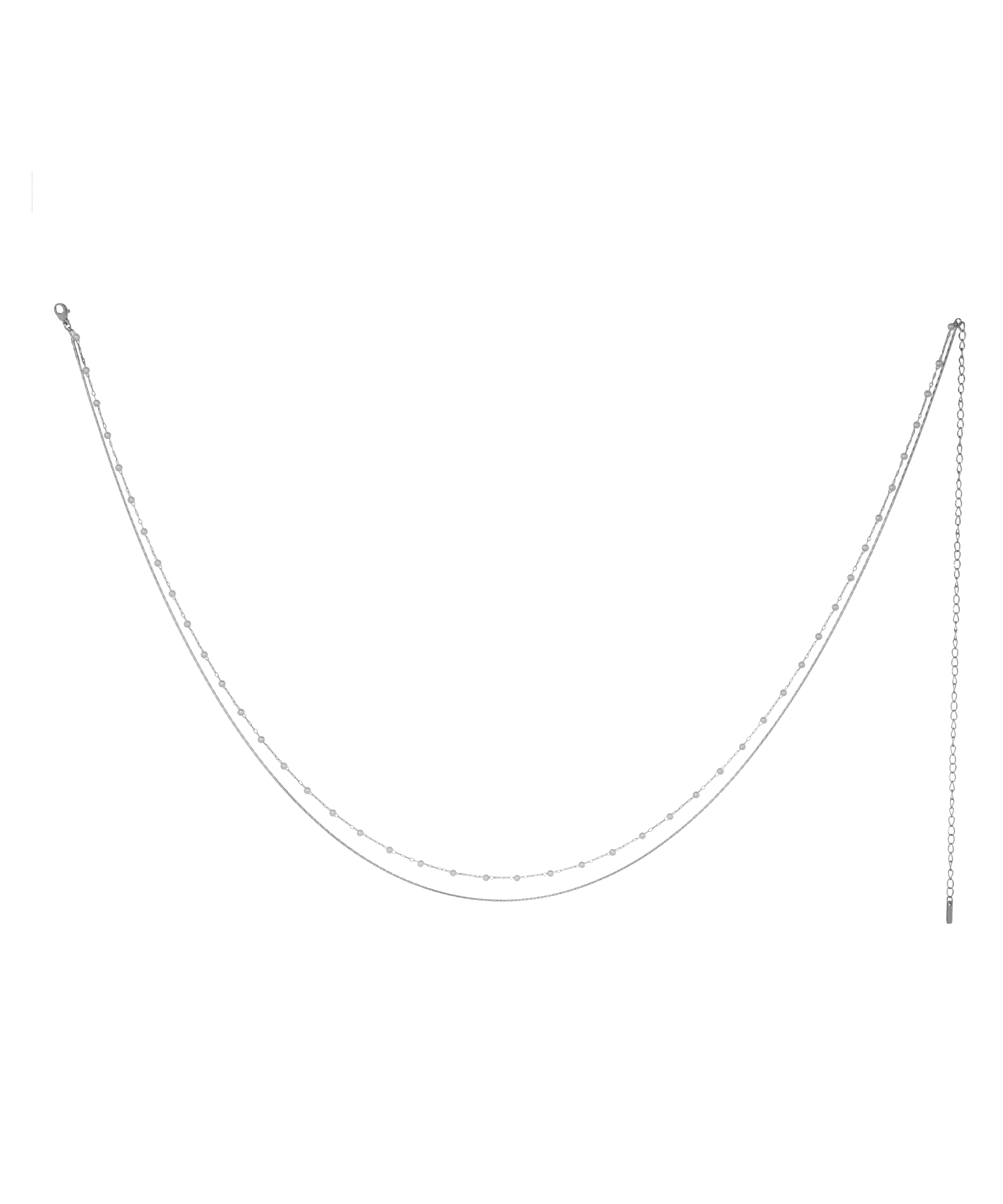 Minimal Layered Waist Chain with Beaded Detail | Stylika