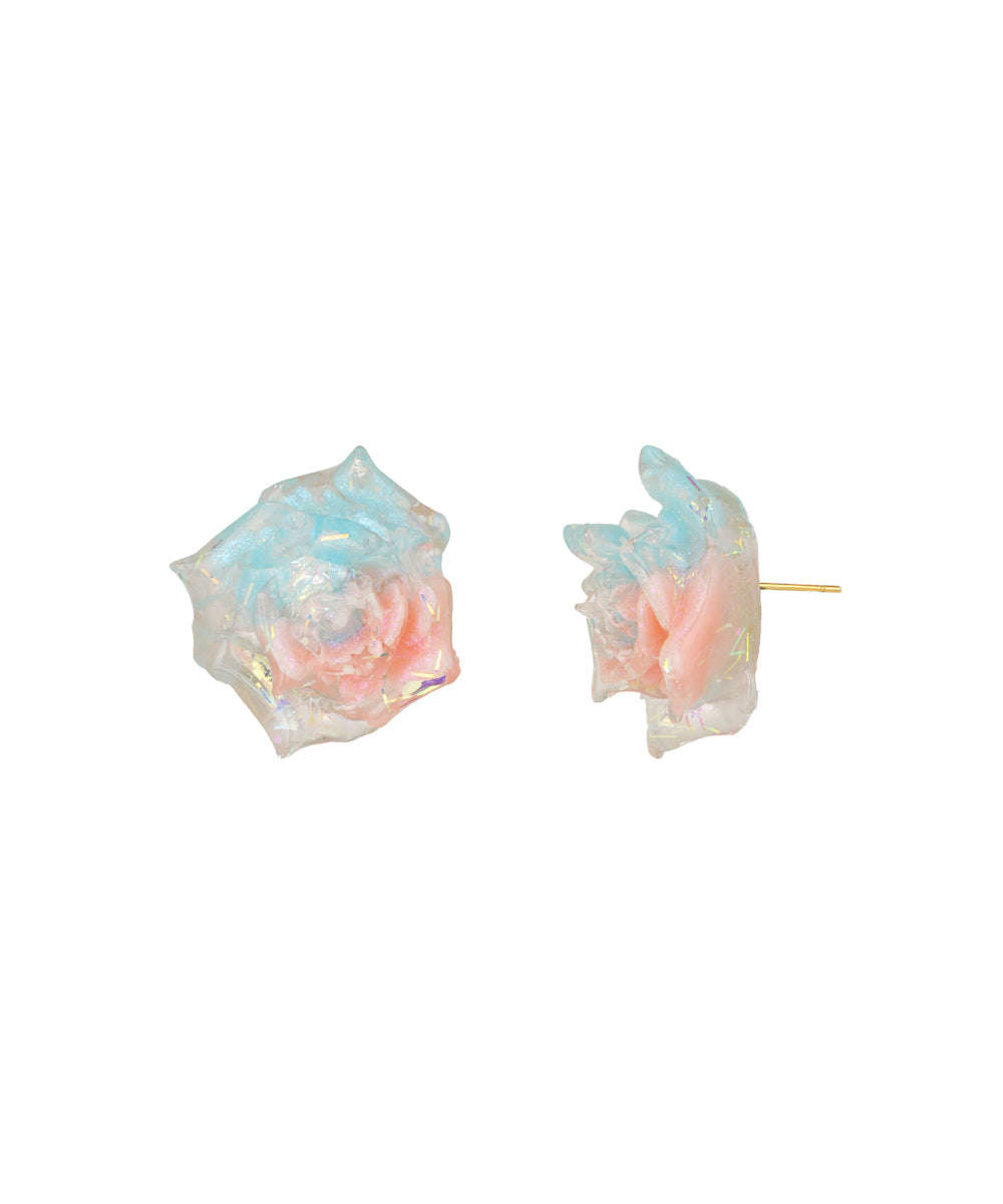Iridescent Rose Stud Earrings | Stylika