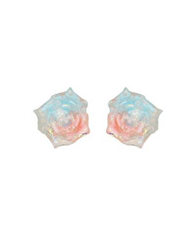 Iridescent Rose Stud Earrings | Stylika
