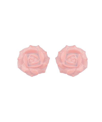 Powder Blue Rose Stud Earrings | Stylika