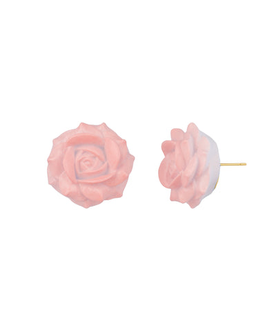 Powder Blue Rose Stud Earrings | Stylika