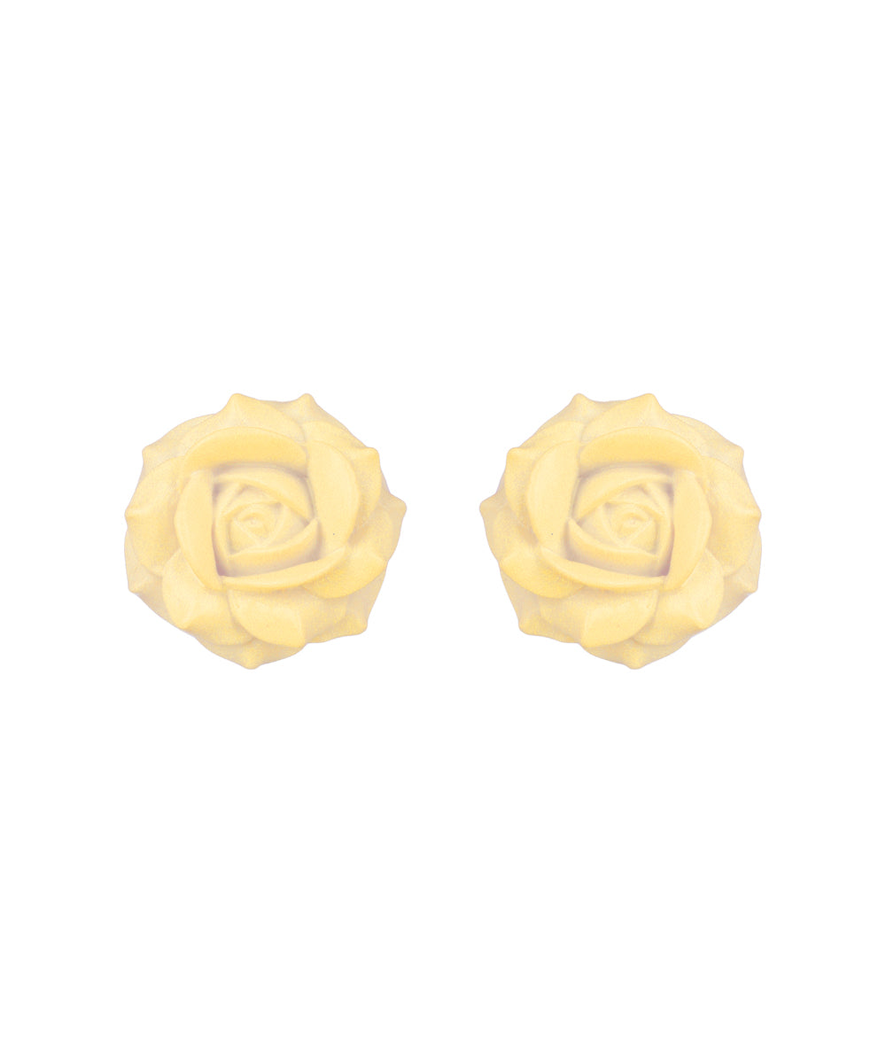 Powder Blue Rose Stud Earrings | Stylika