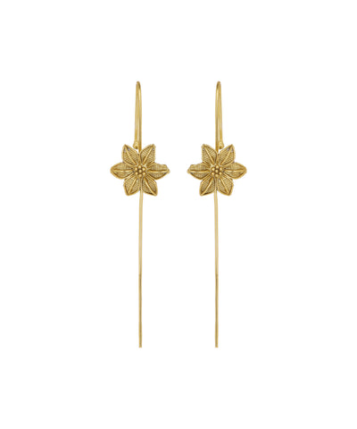 Flower Threader Earrings | Stylika