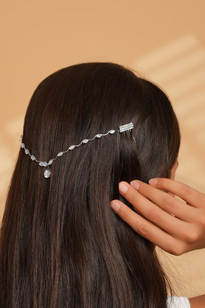 Wavy Stone Drop Tiara Headpiece | Stylika