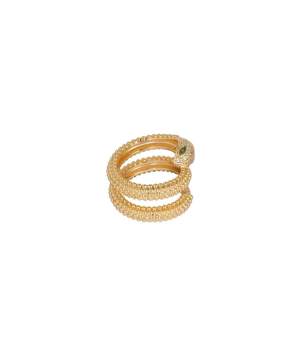 Hypnotic Serpent Ring | Stylika