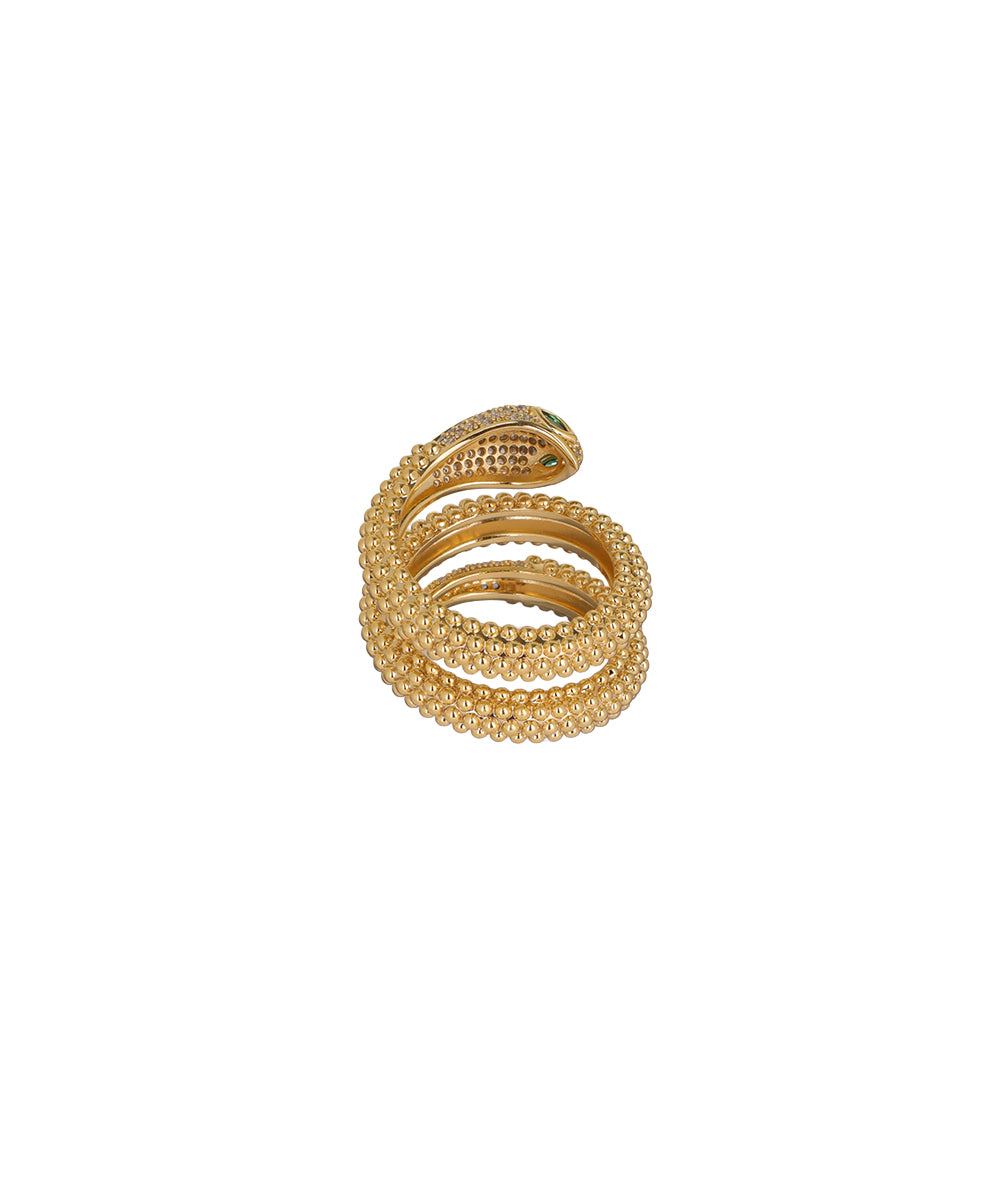 Hypnotic Serpent Ring | Stylika