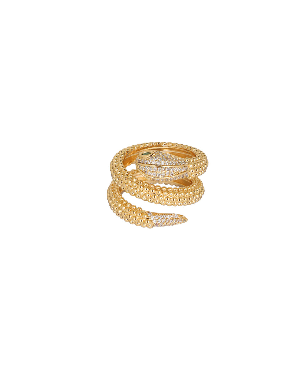 Hypnotic Serpent Ring | Stylika