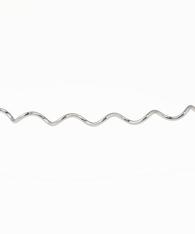 Wavy hair tiara headpiece with crystal accents and secure side fasteners