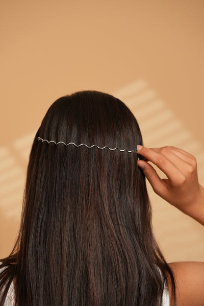 Wavy Hair Tiara Headpiece with Secure Fasteners | Stylika