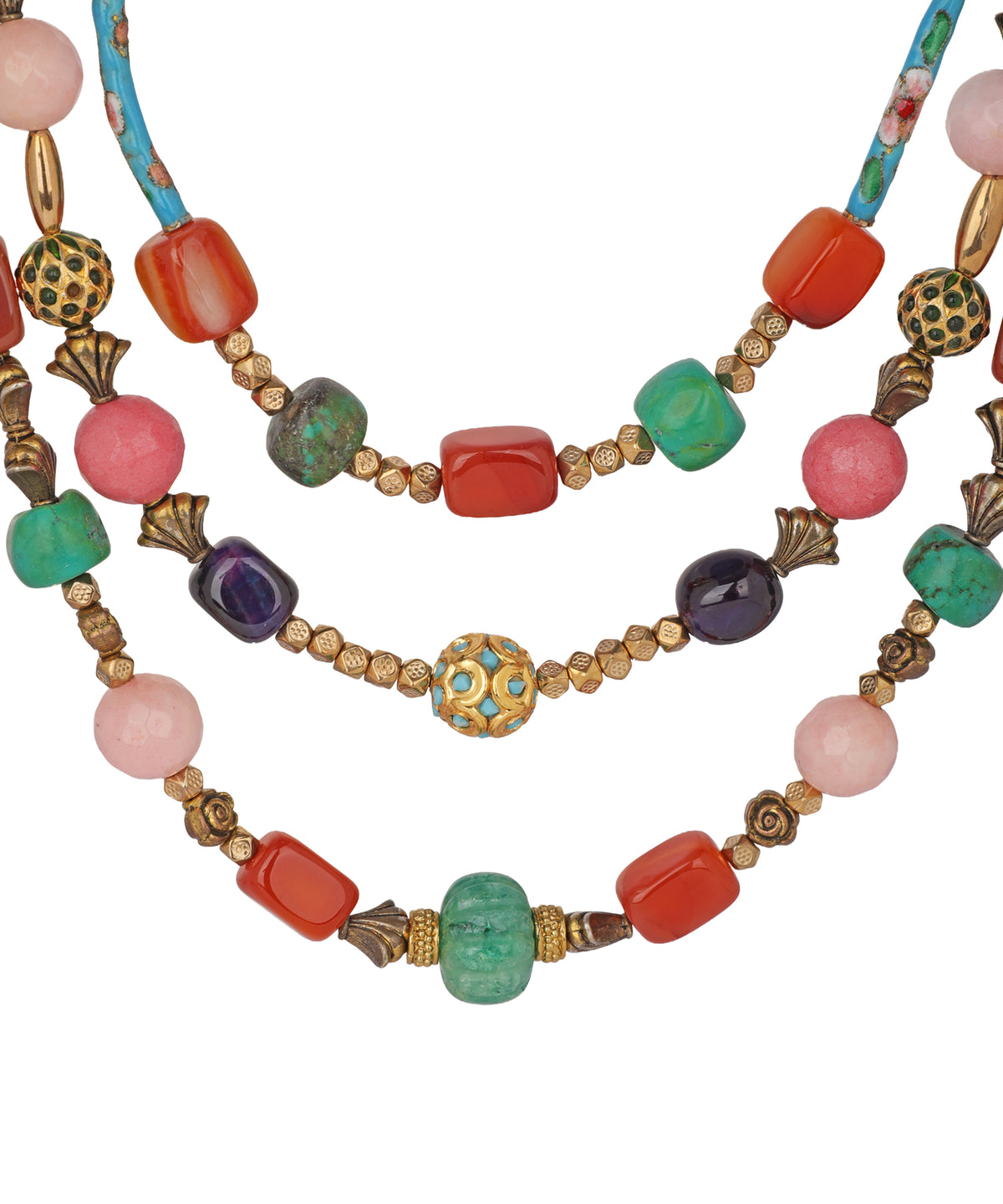 Rangrez Beaded Layered Necklace | Stylika