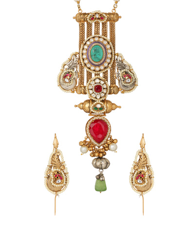Mayura Jhoola Pendant Necklace | Stylika