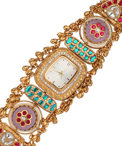 Urmila Heritage Watch (Pink+Surf) | Stylika