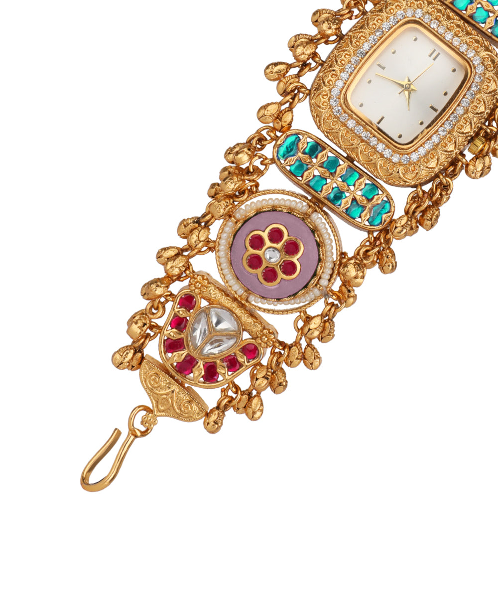 Urmila Heritage Watch (Pink+Surf) | Stylika