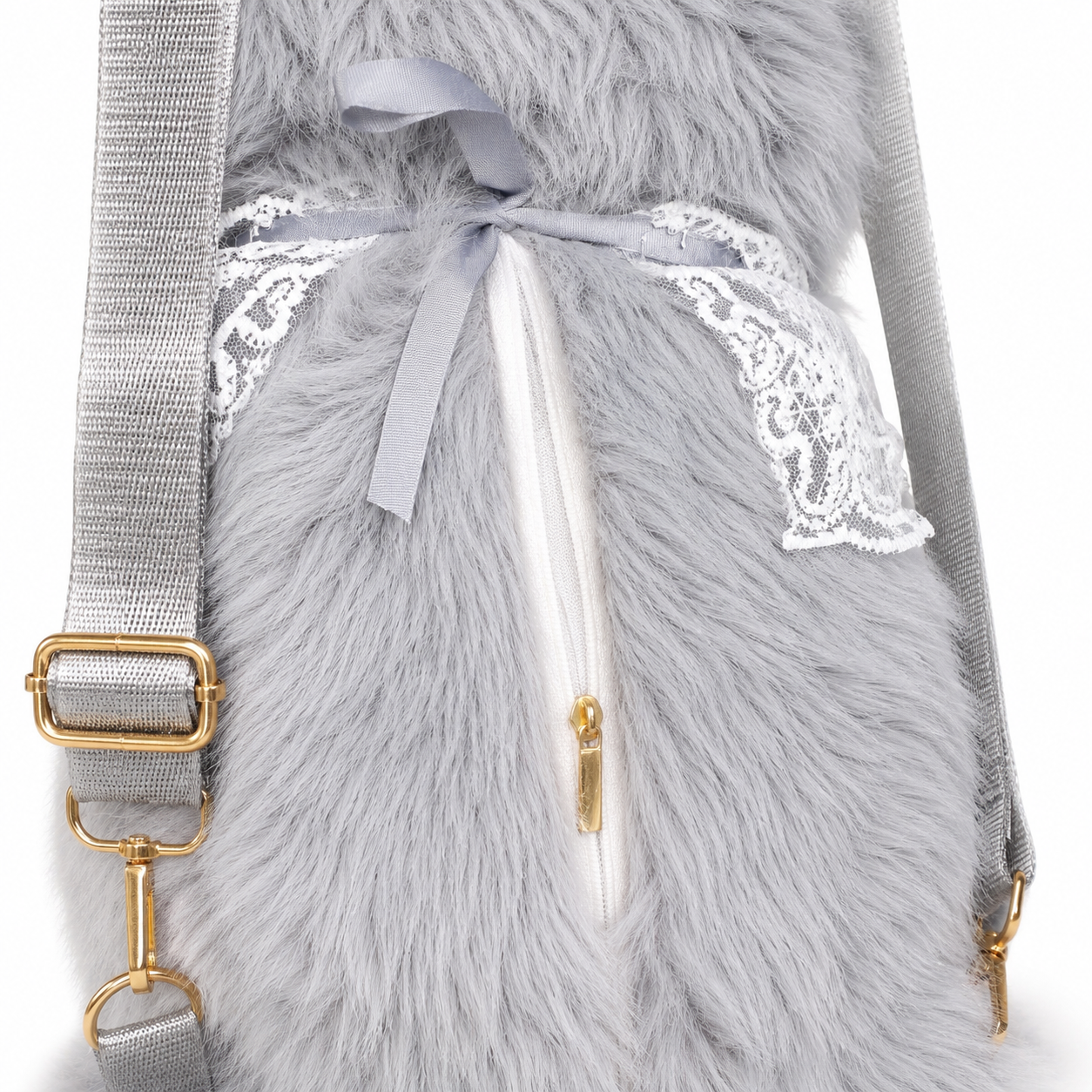 MISTY Plush Cat Backpack (Grey) | Stylika
